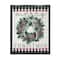 Stupell Industries Merry Christmas Tartan Wreath Framed Floater Canvas Wall Art